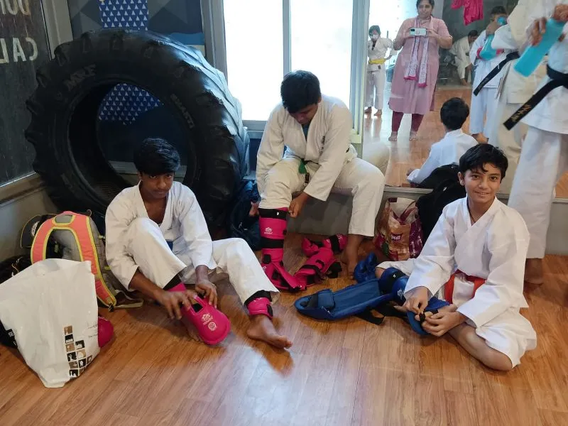 Karate event and group training at KGI Gujarat